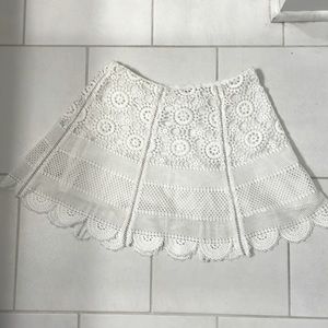 White crochet skirt small